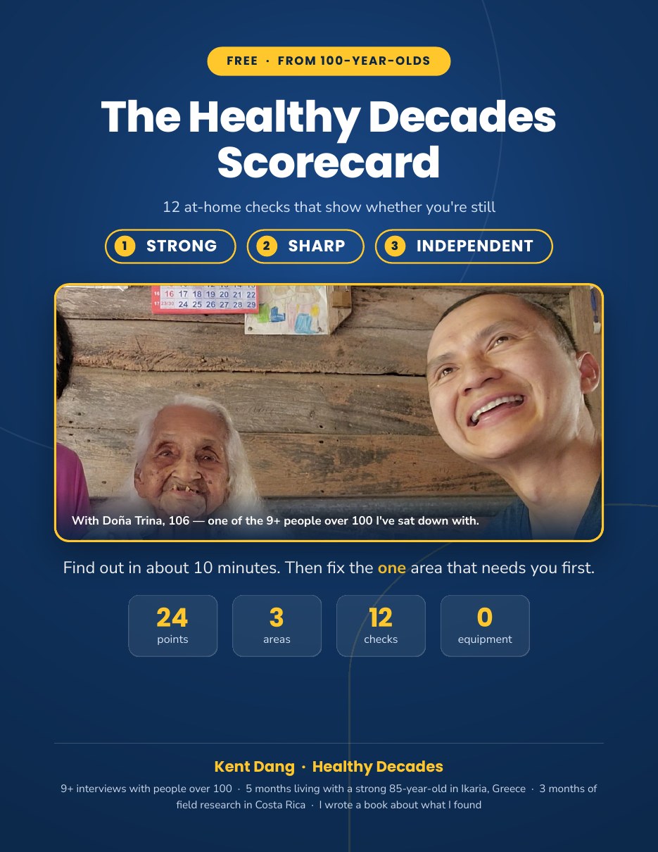The Healthy Decades Scorecard cover